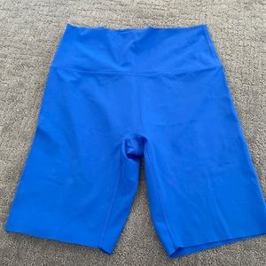 Blue Biker Shorts